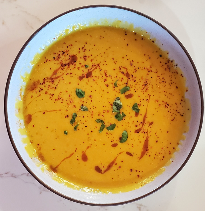 Alpha Gal Safe Savory Sweet Potato Soup
